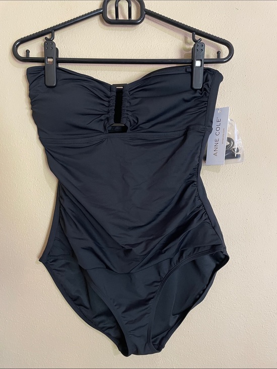 Anne Cole Other - NWT Anne Cole Black Strapless One-Piece Swimsuit - Size 12